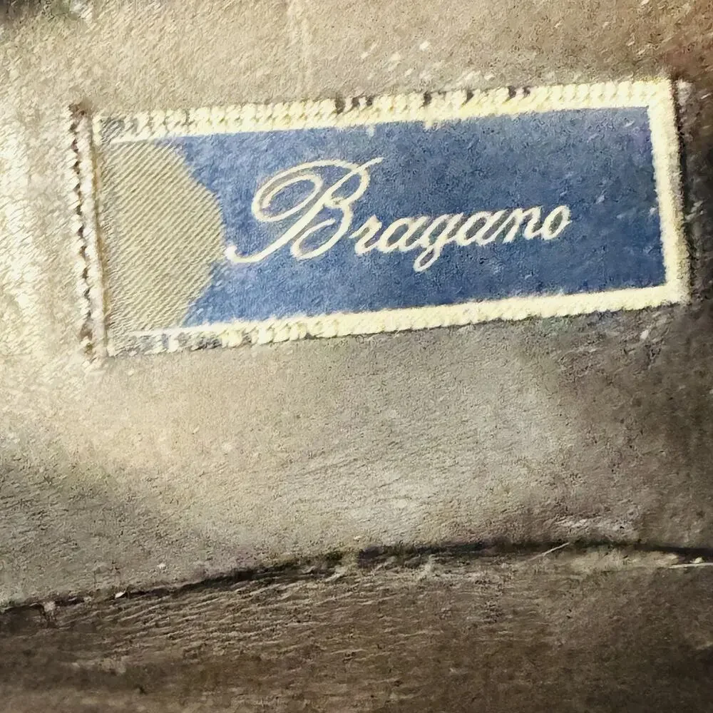 Bragano Shoes Mens 9 Brown Leather Tassel Loafers Slip On Dress Classic Italy